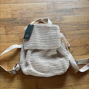 Wild Fable Cream Knit Backpack